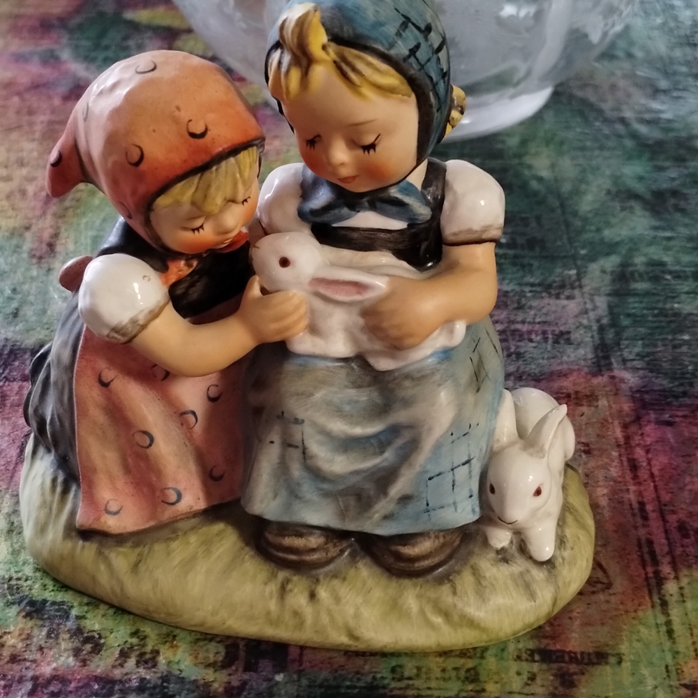 Goebel collection girls at Easter figerine